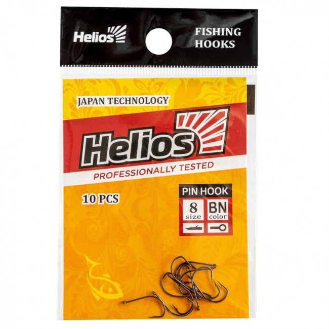 Крючок Helios Pin hook с кольцом №8 цвет BN (10 шт) HS-PH-BN-8 (78294) Крючок Helios Pin hook с кольцом №8 цвет BN (10 шт) HS-PH-BN-8 (78294)