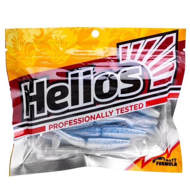 Виброхвост Helios Guru 5,0"/12,7 см, цвет Blue Fish 5 шт HS-31-052 (77646)