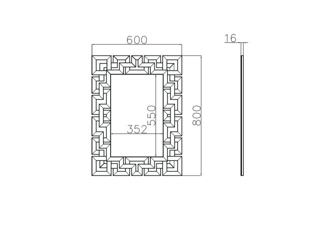 Зеркало 60*80см (TT-00001695) Зеркало 60*80см (TT-00001695)