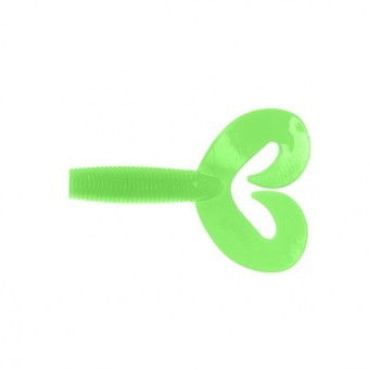 Твистер Helios Credo Double Tail 2,95"/7,5 см, цвет Electric green 7 шт HS-12-007 (78063)