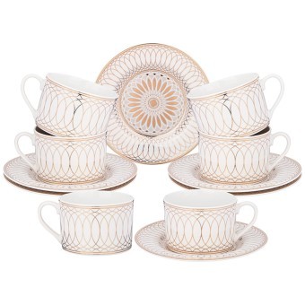 Чайный набор lefard "triumph" на 6 пер. 12 пр. 220 мл Lefard (435-029)