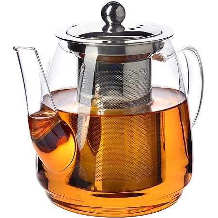 Заварочный чайник 3пр 600мл стек н/с LR (60071) Заварочный чайник 3пр 600мл стек н/с LR (60071)