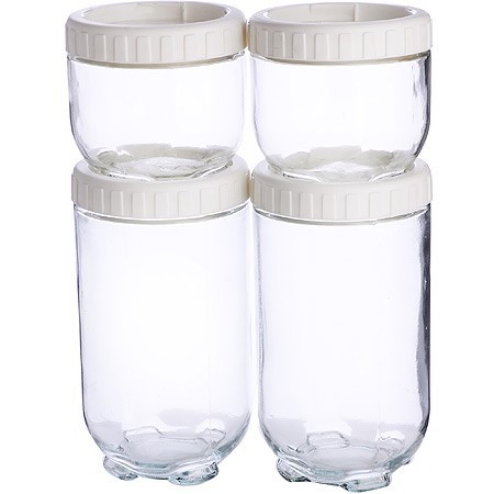 Набор из 4 банок для сыпучих Lovwish Mayer&Boch (31205) Набор из 4 банок для сыпучих Lovwish Mayer&Boch (31205)