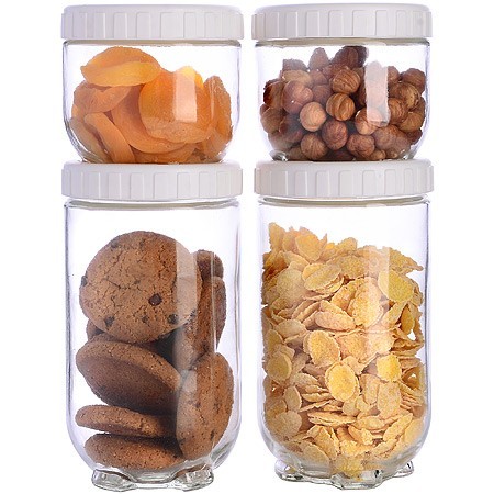 Набор из 4 банок для сыпучих Lovwish Mayer&Boch (31205) Набор из 4 банок для сыпучих Lovwish Mayer&Boch (31205)