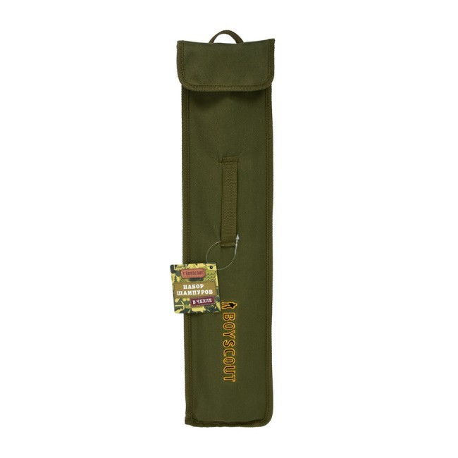 Набор плоских шампуров Boyscout 45 см 6 шт в чехле 61327 (62814) Набор плоских шампуров Boyscout 45 см 6 шт в чехле 61327 (62814)