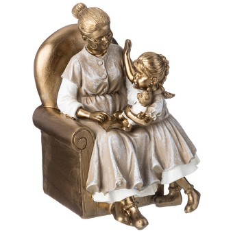 Статуэтка "бабушка с внучкой" 12,5х10,5х15,5 см Lefard (162-1061)