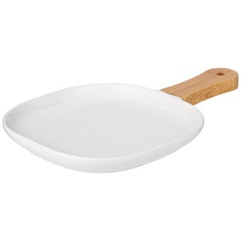 Тарелка lefard "native" с дерев. ручкой квадратная 28,5*18,5*2,3 см Lefard (761-085)