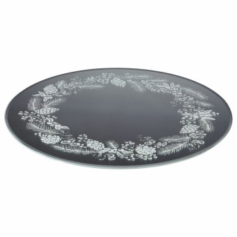Тортовница вращающаяся "silver mirror" 30 см Agness (357-260)