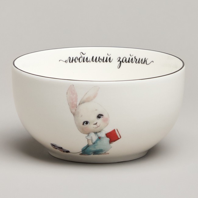 Набор посуды lefard мой зайчик, 3 пр.: салатник 470мл, тарелка 20см, кружка 220мл Lefard (260-685)