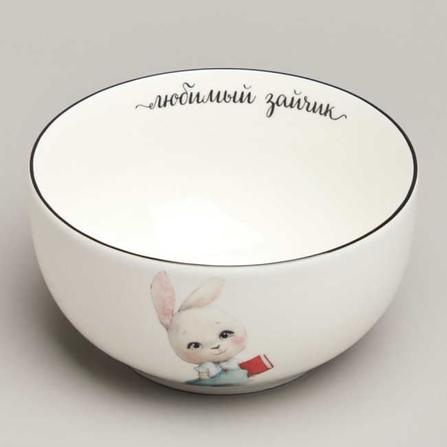 Набор посуды lefard мой зайчик, 3 пр.: салатник 470мл, тарелка 20см, кружка 220мл Lefard (260-685)