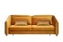 Диван Trevi 230М(К) трехм раскл с кантом оранж Velv ORANG+Lattice ORANG 232*103*88см (TT-00012117)