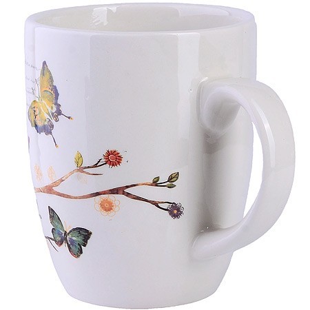 Кружка 310мл Бабочки в саду доломит LR (60116)