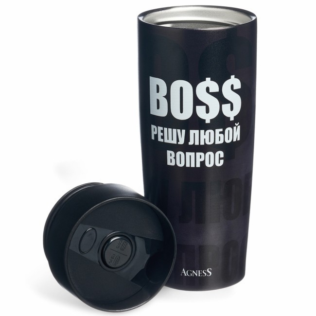 Термокружка agness "boss" 360мл, колба нерж.сталь 18/10 Agness (709-119) Термокружка agness "boss" 360мл, колба нерж.сталь 18/10 Agness (709-119)
