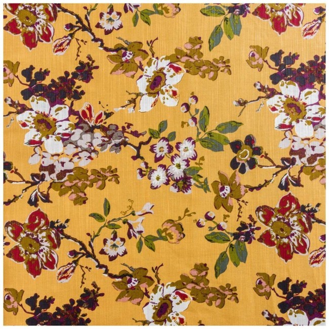 Скатерть "магнолия" 180*140 см. х/б 100% горчица Lefard (850-603-9)