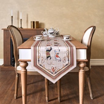 Дорожка на стол "passage", 45х400см, капучино, 100% хлопок,твил Lefard (850-760-33)