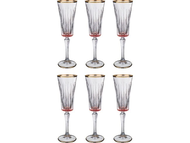Набор бокалов для шампанского из 6 шт. 180 мл. высота=24 см. SAME (103-592)