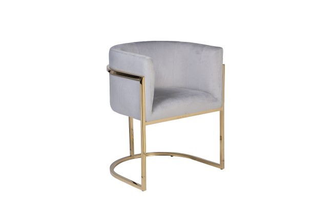 Кресло велюр серо-голубой 54*56*72см (TT-00006423)