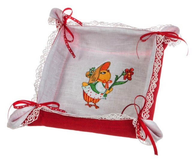 Сухарница 36*36см с напероном 100*100см "пасхальный цыплёнок", лен /хб 50/50% с вышивкой/голубой SANTALINO (850-536-2) Сухарница 36*36см с напероном 100*100см "пасхальный цыплёнок", лен /хб 50/50% с вышивкой/голубой SANTALINO (850-536-2)