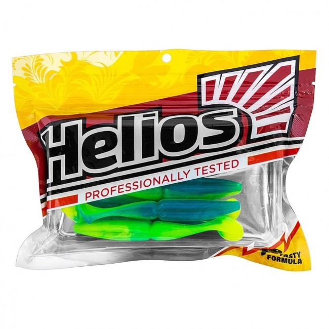 Виброхвост Helios Guru 5,0"/12,7 см, цвет Blue Lime 5 шт HS-31-040 (77647)
