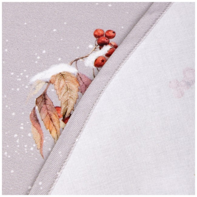 Скатерть круглая "лесная сказка .снегири" 190см , серый ,100% хлопок ,твил с пропиткой Lefard (850-744-22) Скатерть круглая "лесная сказка .снегири" 190см , серый ,100% хлопок ,твил с пропиткой Lefard (850-744-22)