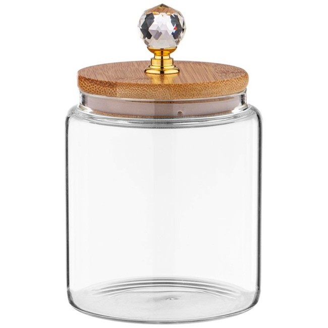 Емкость для сыпучих продуктов agness "kristall" 450 мл диаметр=9 см. высота=14 см цвет:прозрачный Agness (889-110)