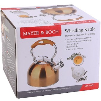 Чайник 2,5 л со свистком нерж Mayer&Boch (30961)