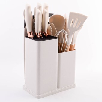 Набор кухонных принадлежностей на подставке силикон/пластик (24-03-TM)