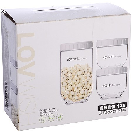 Набор из 3 банок для сыпучих Lovwish Mayer&Boch (31204)