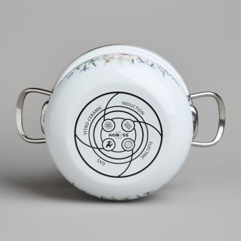 Набор кастрюль agness эмалированных серия "дворцовый парк" 4пр. 2,0л и 2,8л, 18х11см, 20х12см Agness (934-713)