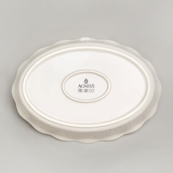Форма для запекания овальная beige 33*23,5*7 см 1900 мл Agness (780-125)