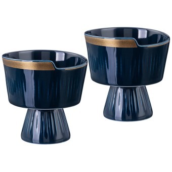 Набор креманок lefard "herbal" 2 шт. 10*10 см 240 мл синий Lefard (42-470)