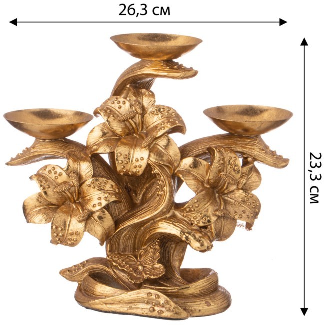 Подсвечник коллекция "рококо", 26,3*12*23,3cm Lefard (504-377) Подсвечник коллекция "рококо", 26,3*12*23,3cm Lefard (504-377)
