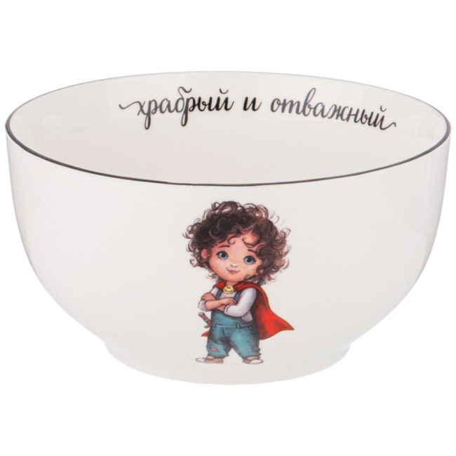 Набор посуды lefard самый отважный, 3 пр.: салатник 470мл, тарелка 20см, кружка 220мл Lefard (260-678)