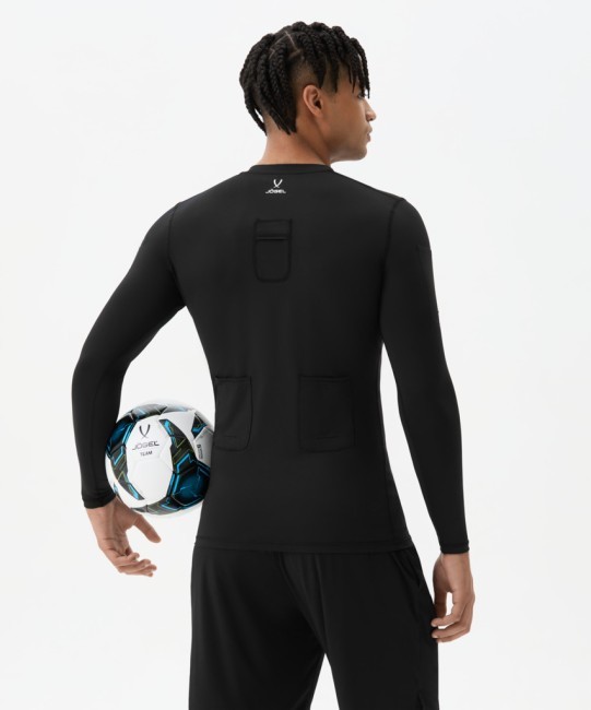 Футболка компрессионная с длинным рукавом судейская JOGEL PerFormDRY Referee Baselayer Tee LS, черный (2113857) Футболка компрессионная с длинным рукавом судейская JOGEL PerFormDRY Referee Baselayer Tee LS, черный (2113857)