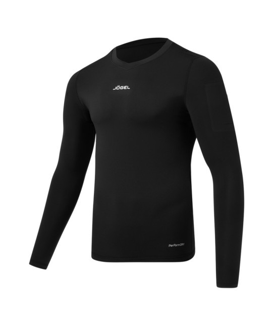 Футболка компрессионная с длинным рукавом судейская JOGEL PerFormDRY Referee Baselayer Tee LS, черный (2113857) Футболка компрессионная с длинным рукавом судейская JOGEL PerFormDRY Referee Baselayer Tee LS, черный (2113857)