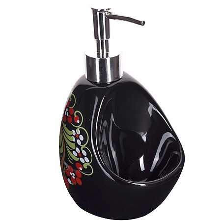 Дозатор для мыла 450мл Брусника доломит/пластик LR (28372)