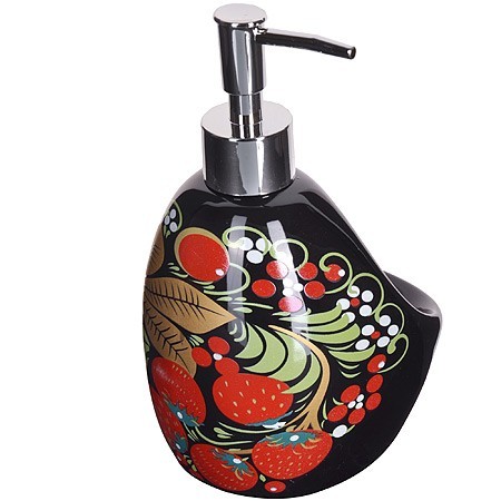 Дозатор для мыла 450мл Брусника доломит/пластик LR (28372)