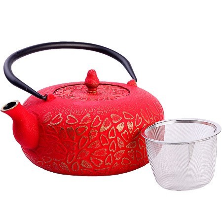 Чайник заварочный с крышкой с фильтром 1,17л 3пр чугун Mayer&Boch (40526)