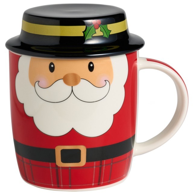 Кружка с крышкой lefard "санта" 355 мл Lefard (580-101) Кружка с крышкой lefard "санта" 355 мл Lefard (580-101)