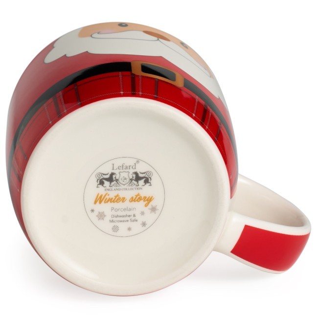 Кружка с крышкой lefard "санта" 355 мл Lefard (580-101) Кружка с крышкой lefard "санта" 355 мл Lefard (580-101)