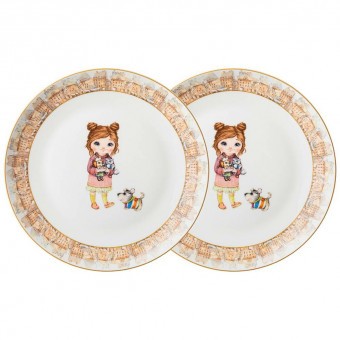 Набор тарелок закусочных lefard "fashion princess" 2 шт. 19 см Lefard (415-2200)