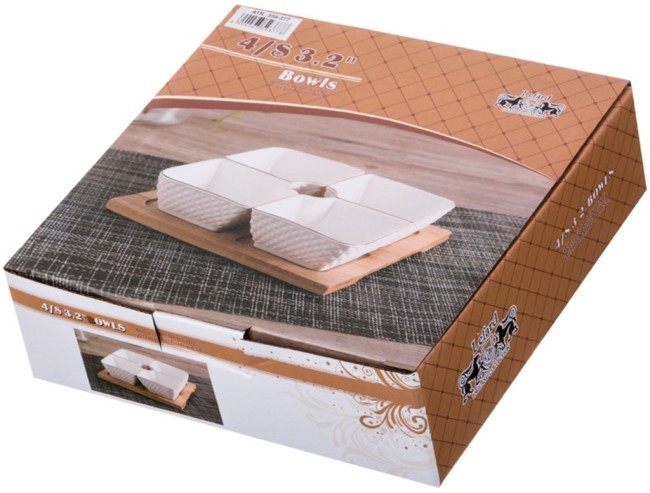 Менажница 4 секции на дерев.подставке lefard "диаманд" 17*17*5 см Lefard (359-376) Менажница 4 секции на дерев.подставке lefard "диаманд" 17*17*5 см Lefard (359-376)