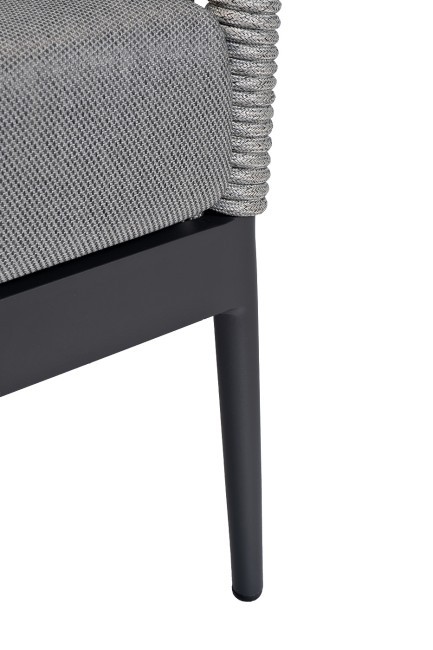 Кресло "Марра" темно-серое 80*80*85,5см, оплетка"сеть" (TT-00013257) Кресло "Марра" темно-серое 80*80*85,5см, оплетка"сеть" (TT-00013257)