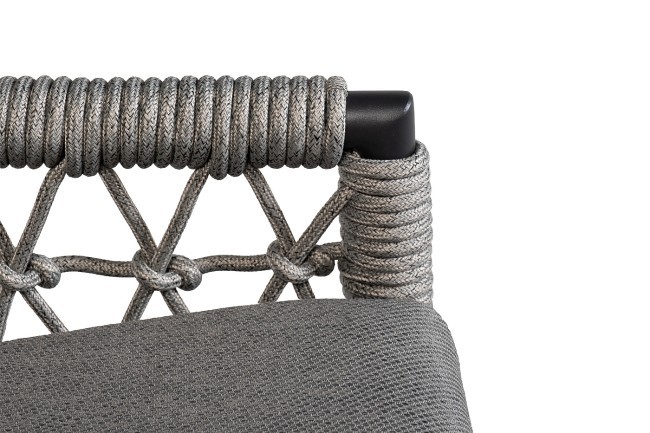 Кресло "Марра" темно-серое 80*80*85,5см, оплетка"сеть" (TT-00013257) Кресло "Марра" темно-серое 80*80*85,5см, оплетка"сеть" (TT-00013257)