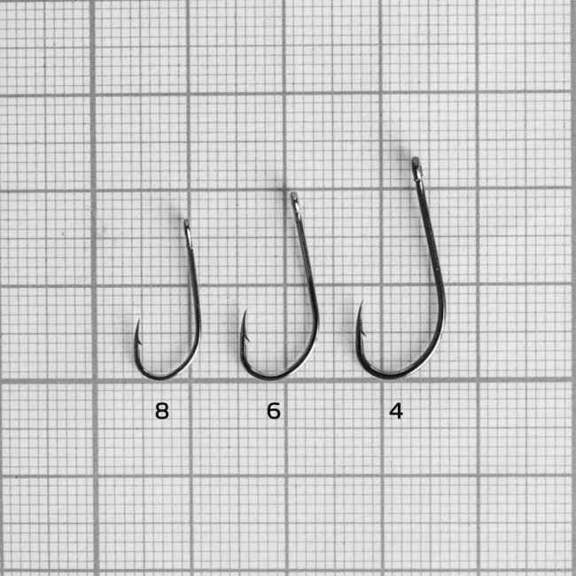 Крючок Helios Tenkara с кольцом №8 цвет BN (10 шт) HS-TEN-BN-8 (78298)