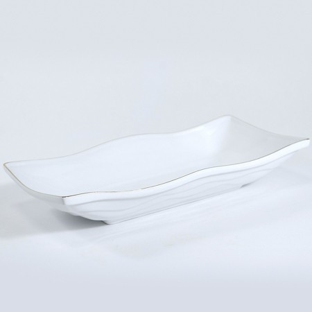 Блюдо сервировочное для подачи керамика 28,5х13,5х4,5 LR (90006-111) Блюдо сервировочное для подачи керамика 28,5х13,5х4,5 LR (90006-111)