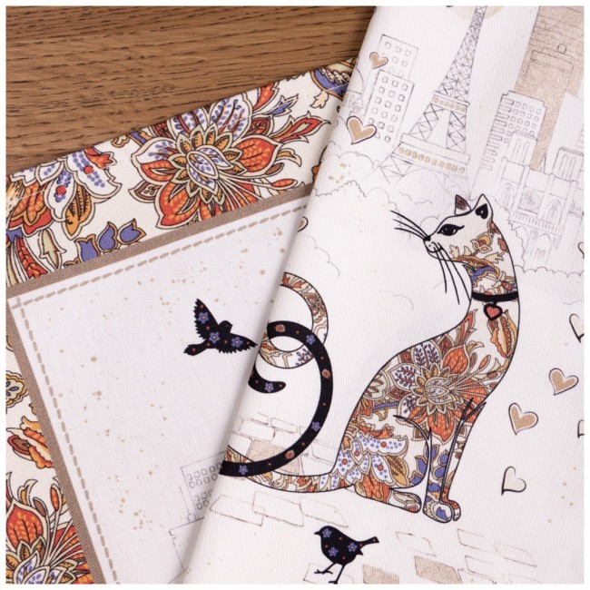 Набор салфетки "парижские коты"  2 шт 40*40 твилл Lefard (850-746-81)