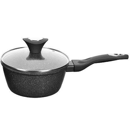 Ковш алюм. 1,7л 18см с.кр МРАМОР/КРОШКА (25074)