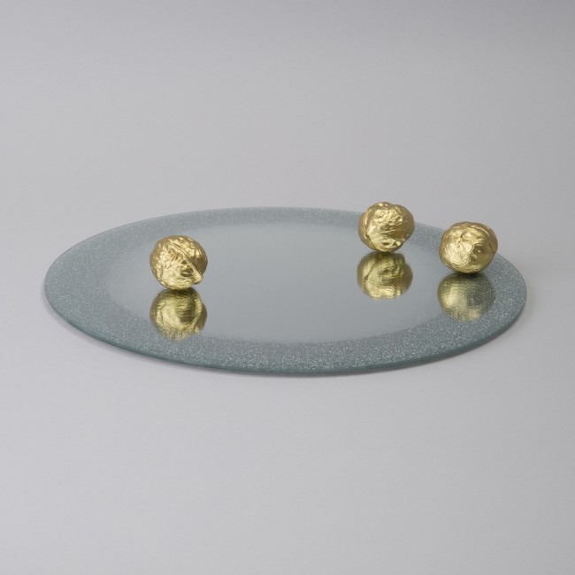 Блюдо сервировочное "silver mirror" 30 см Agness (357-257-1)