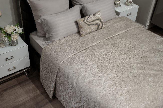 Комплект Emotion бежевый( покрывало 260*260 и 2 наволочки 50*70) (TT-00015088)